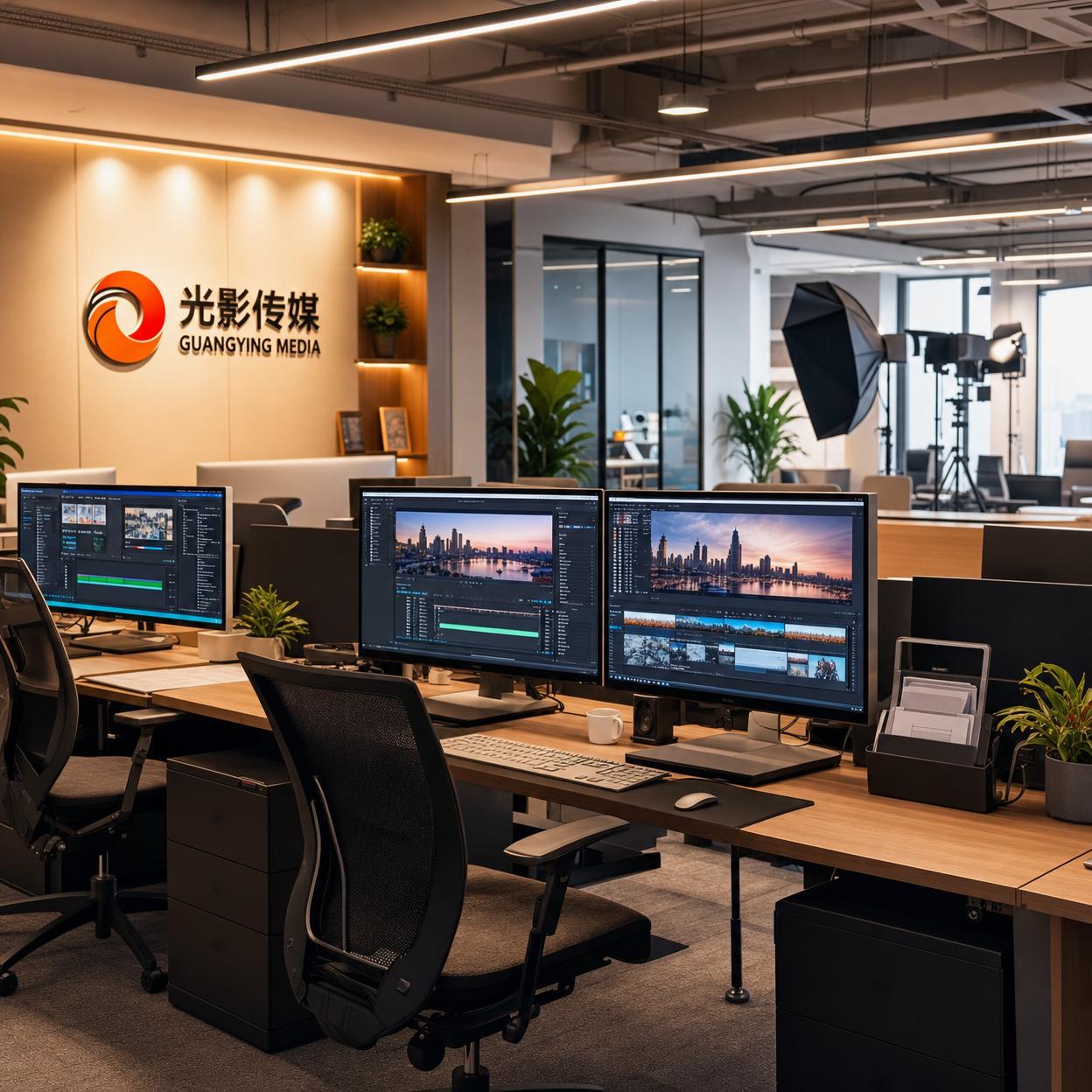 少女萝莉影视传媒公司办公室